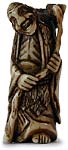 Antler Sennin Netsuke