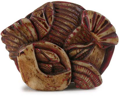 Antler Sea Shell Manju Netsuke