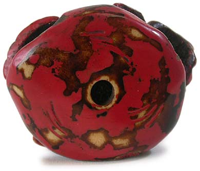 Antler Sea Shell Manju Netsuke bottom