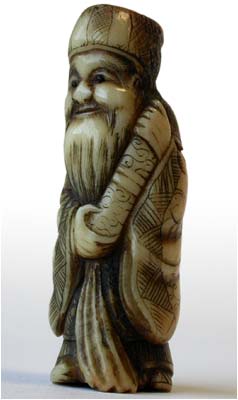 Antler Sennin Netsuke lt