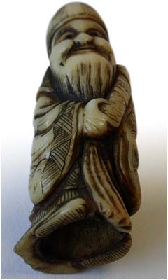 Antler Sennin Netsuke bottom