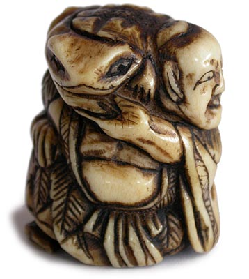 Gama Sennin Netsuke