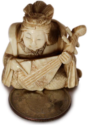 Goddess Benten Netsuke