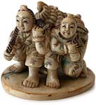 Three Samurai Netsuke