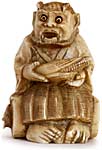 Oni Rat Trick Netsuke
