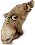 Boar Netsuke By Gyokuzan