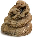 Coiling Snake Netsuke