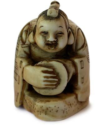 Court Musician Netsuke