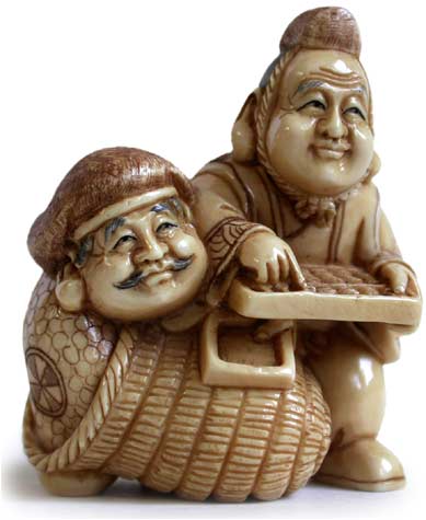 Daikoku Lucky Merchant Netsuke