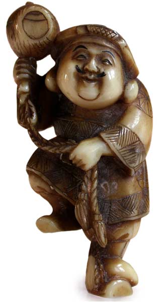 Dancing Daikoku Netsuke