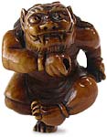 Dancing Oni Netsuke