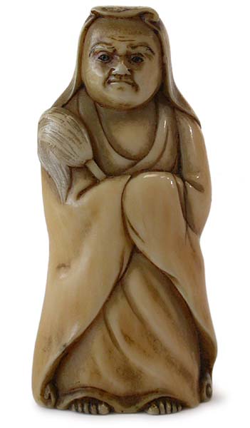 Daruma w. Hossu Netsuke