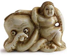 Diver Girl Netsuke
