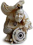 Meiji Court Drummer Netsuke