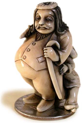 Dutchman Karako Netsuke