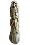 Floral Sashi Pipe Netsuke 