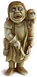 Barbarian and Monkey Netsuke