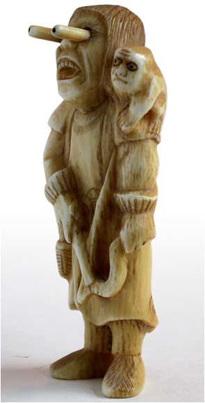 Trick Monkey Netsuke