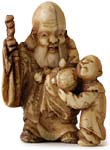 Fukurokuju Netsuke