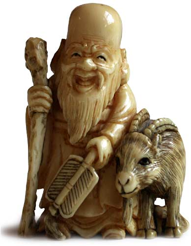 Fukurokuju Netsuke 