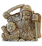 Lucky God Ivory Netsuke