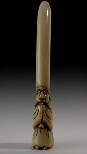 Fukurokuju Ivory Sashi Netsuke