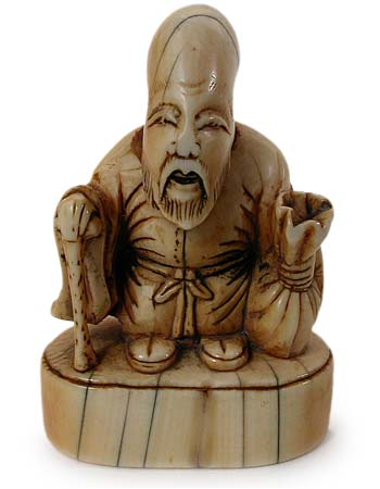 Fukurokuju Seal Netsuke