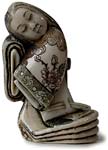 Early 20th Century Japanese Carved Netsuke Geisha Signed Gyokuho