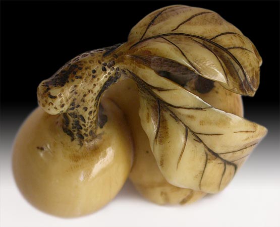 Two Guavas Netsuke