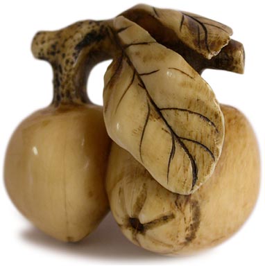 Two Guavas Netsuke
