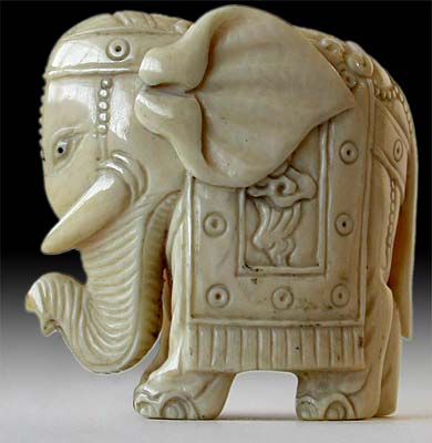 Sacred Elephant Netsuke