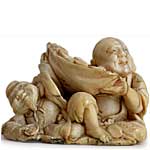 Hotei Daikoku netsuke