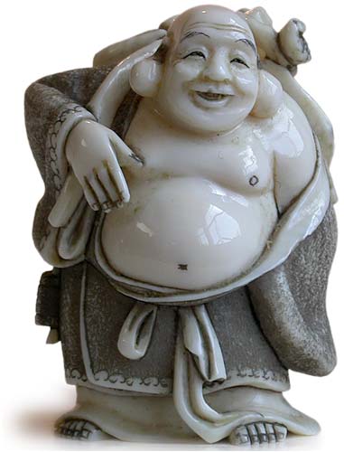 Hotei Lingzhi Netsuke