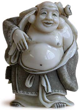 Hotei Lingzhi Netsuke
