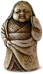 Okame Netsuke