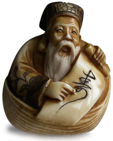 Jurojin Netsuke