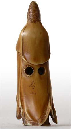 Kannon Bosatsu Ivory Netsuke Sig Keizan 