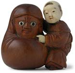 Karako Daruma Netsuke