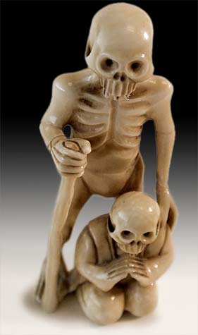 Skeletons Netsuke