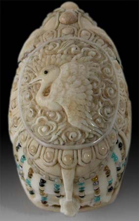 Shibiyama Elephant netsuke