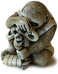 Monkey netsuke collector