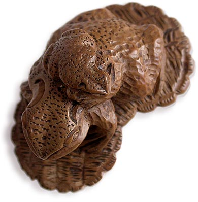 Frogs on Sandal Netsuke
