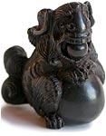 Kara Shishi Wood Netsuke