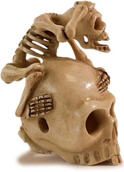 Dead Puzzling Death Netsuke 