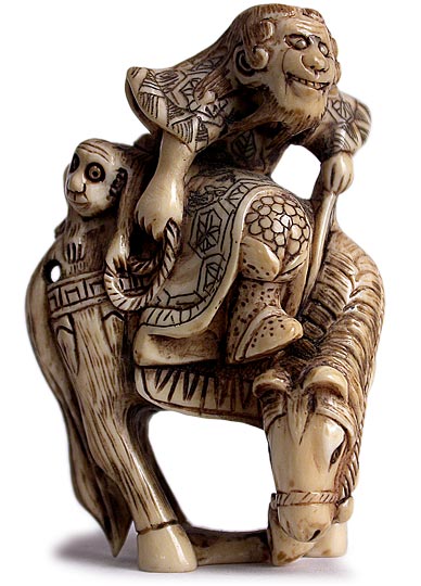 Goku On Horse netsuke