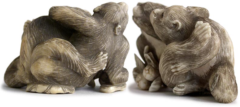 Two Monkeys Netsuke