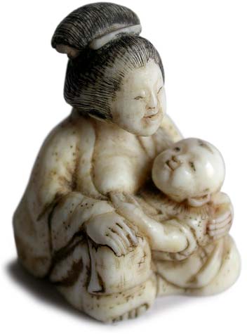 Mother and Child Netsuke  rt