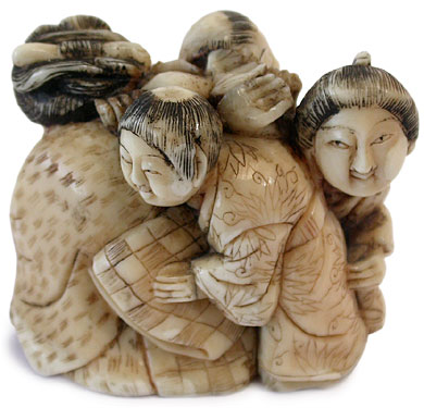 Four Karako Netsuke