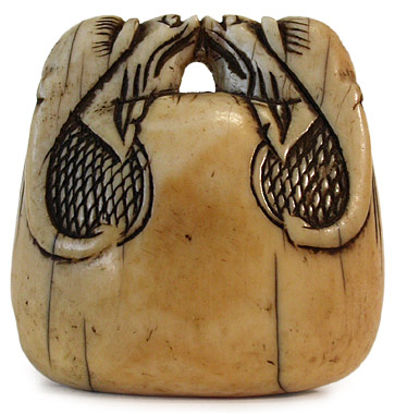 Fish Gong Netsuke