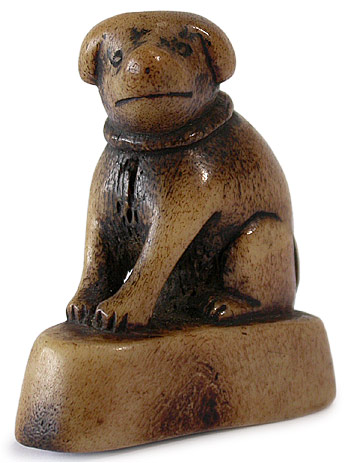 Antler Inu Netsuke